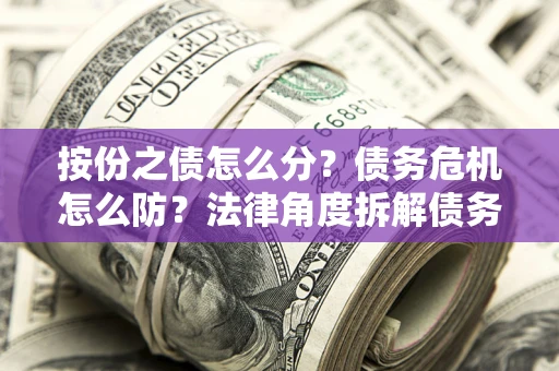 武汉按份之债怎么分？债务危机怎么防？法律角度拆解债务分配与风险自保指南
