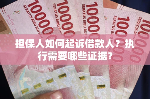 武汉担保人如何起诉借款人？执行需要哪些证据？