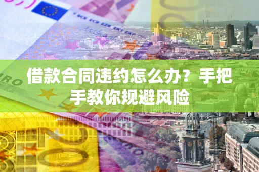武汉借款合同违约怎么办？手把手教你规避风险