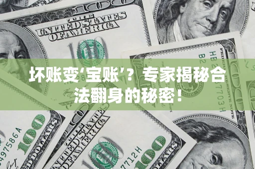 武汉坏账变‘宝账’？专家揭秘合法翻身的秘密！