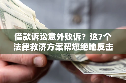 武汉借款诉讼意外败诉？这7个法律救济方案帮您绝地反击！