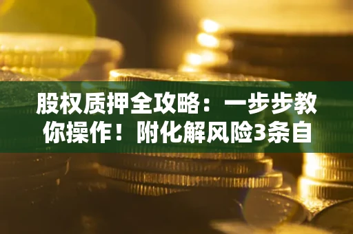 武汉股权质押全攻略：一步步教你操作！附化解风险3条自救法则