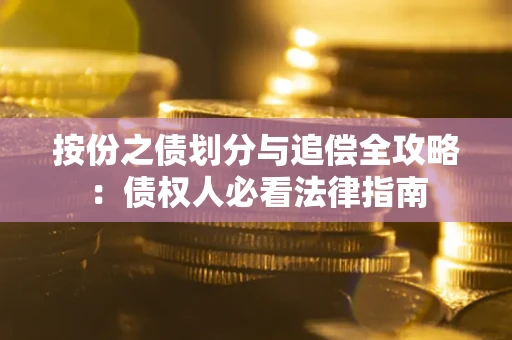 武汉按份之债划分与追偿全攻略：债权人必看法律指南