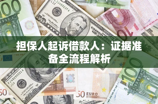 武汉担保人起诉借款人：证据准备全流程解析