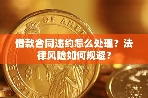 武汉借款合同违约怎么处理？法律风险如何规避？