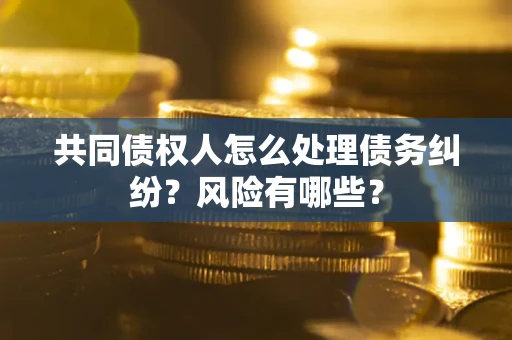 武汉共同债权人怎么处理债务纠纷？风险有哪些？