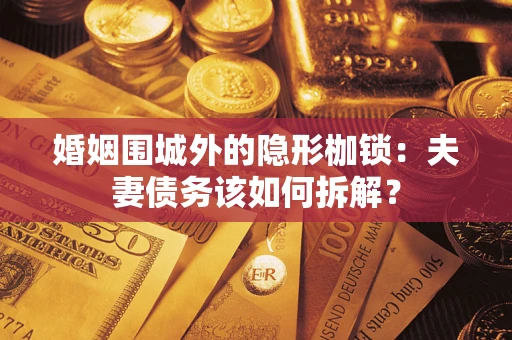 武汉婚姻围城外的隐形枷锁：夫妻债务该如何拆解？