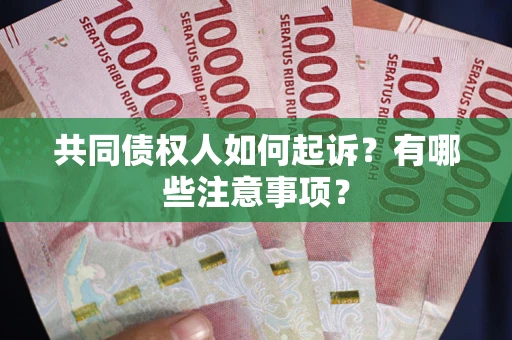 武汉共同债权人如何起诉？有哪些注意事项？
