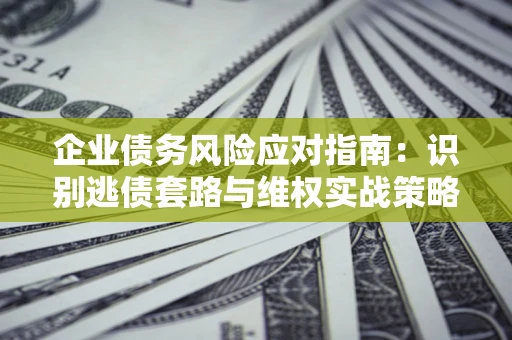 武汉企业债务风险应对指南：识别逃债套路与维权实战策略