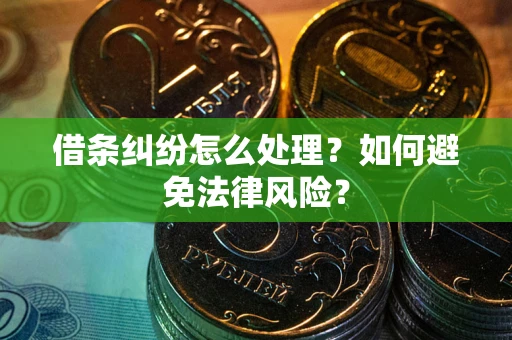 武汉借条纠纷怎么处理？如何避免法律风险？